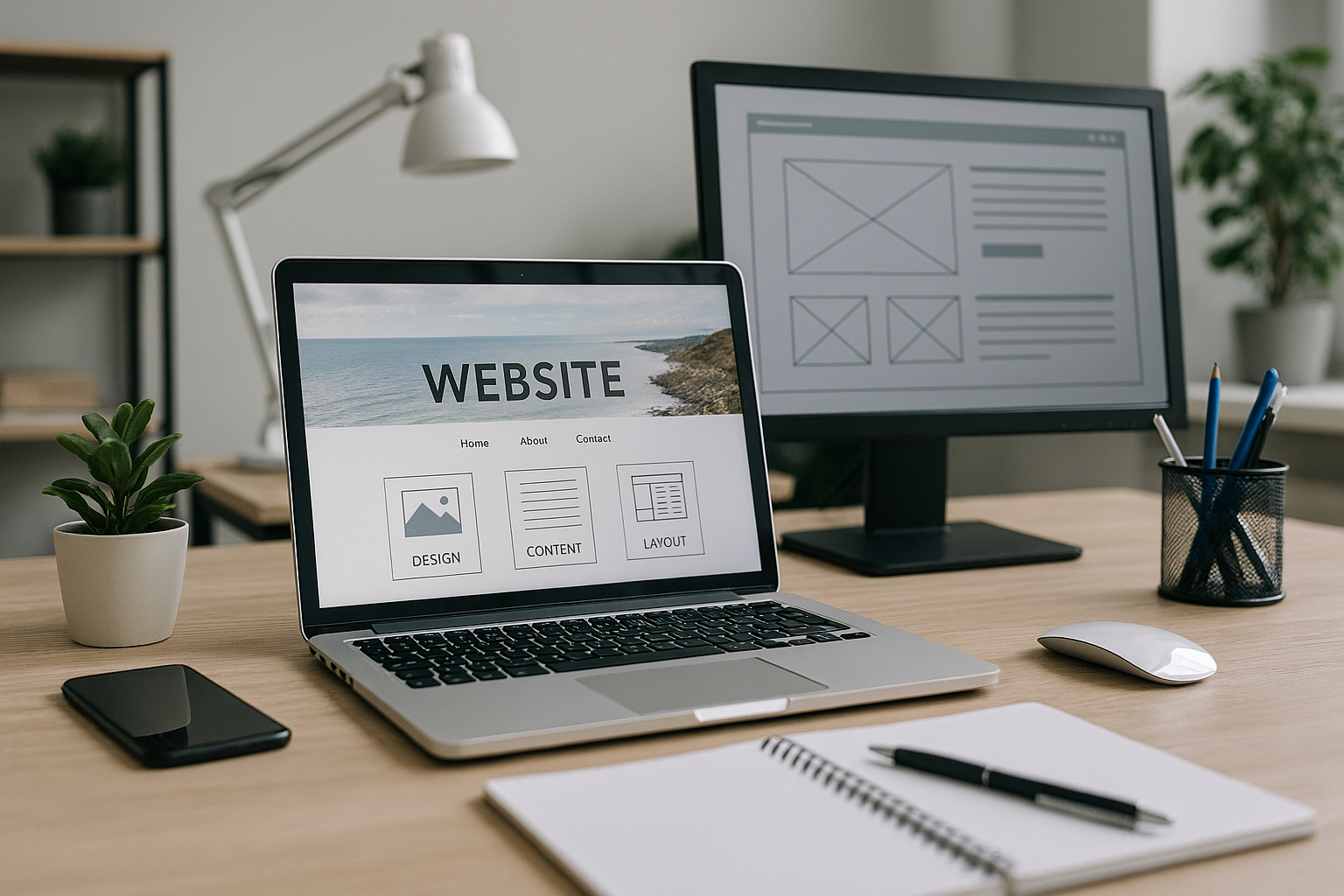 Illustration de creation de sites internet